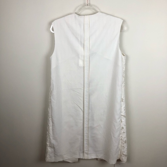 Pas De Calais Vest Long Lightweight White New NWT - Picture 6 of 6